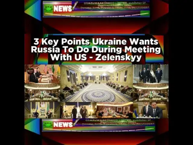 Video thumbnail for 3 Key Points Ukraine Wants Russia To Do During Meeting With US - Zelenskyy