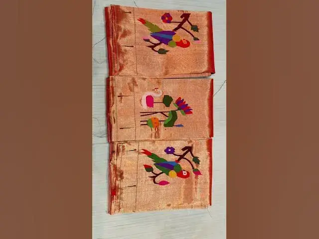 Video thumbnail for Paithani blouse pieces and paithani allover dupatta #paithani #indianhandlooms #indianattire