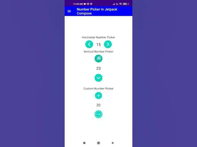 Video thumbnail for Jetpack compose number picker