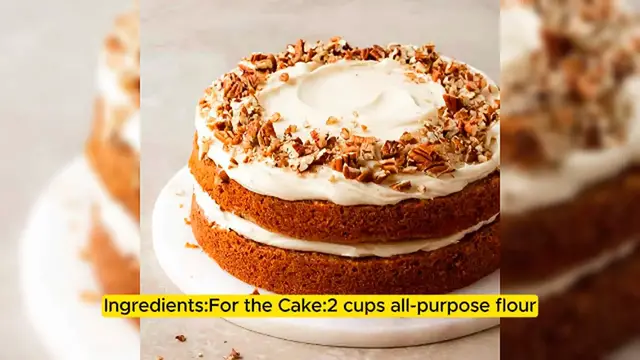 Video thumbnail for Grandma's Secret Carrot Cake Recipe