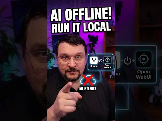 Video thumbnail for How I'm Running Powerful AI Completely Offline #shorts #LocalAI #OpenWebUI