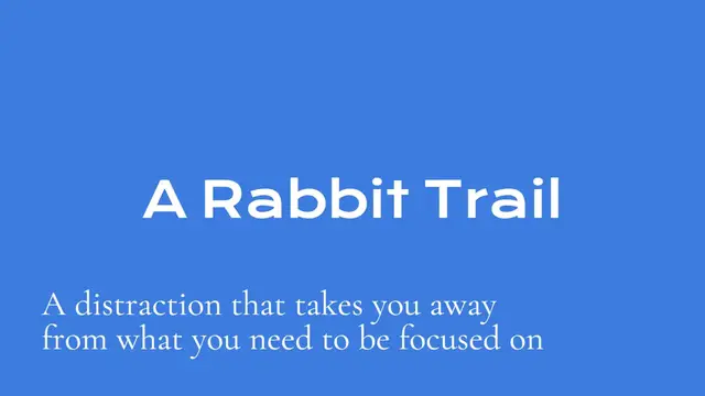 Video thumbnail for Rabbit Trail - English Idiom Explained
