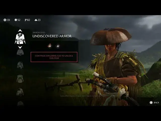 'Video thumbnail for Ghost of Yotei - Yotei Inn: Purchase Taro's Armor III Upgrade and Yumi Long Bow | Create Loadouts'