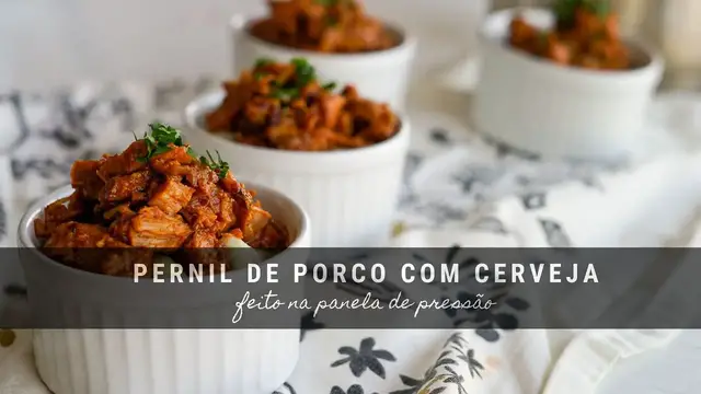 Video thumbnail for PERNIL DE PORCO COM CERVEJA NA PANELA DE PRESSÃO