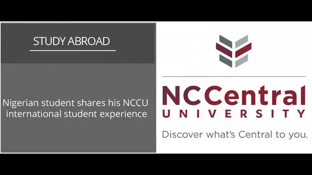 Video thumbnail for Nigerian student shares his experience at NCCU