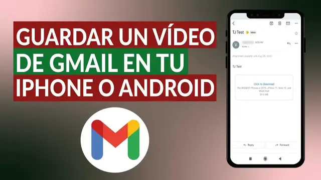 Video thumbnail for ¿Cómo se guarda un vídeo de GMAIL en tu iPhone o Android desde la App? - Drive