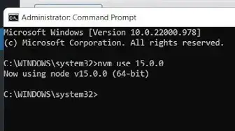 Video thumbnail for How to Manage Node.js Version in Windows Using NVM on Terminal in Windows