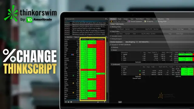 'Video thumbnail for Stock Percent Change Script for ThinkorSwim'