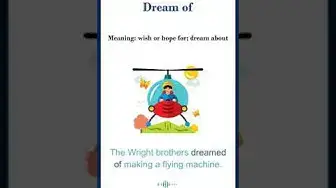 Video thumbnail for Dream of meaning | dream of sentences | Common English Idioms #shorts