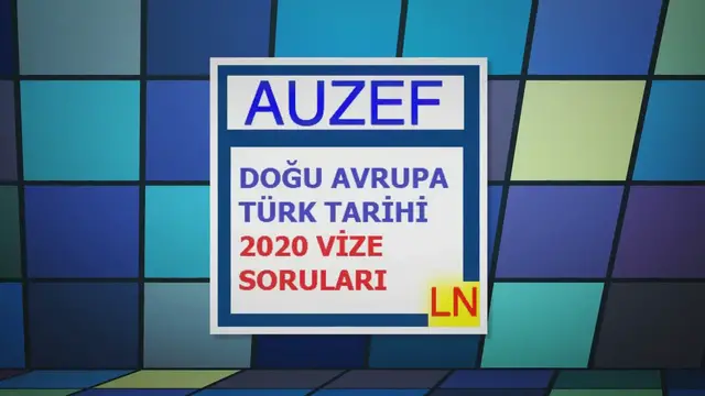 Video thumbnail for Doğu Avrupa Türk Tarihi 2020 Vize Soruları