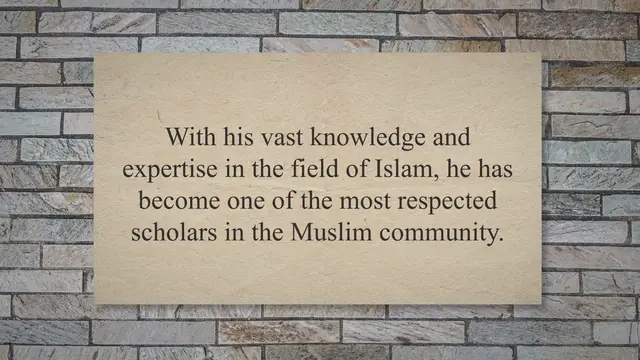 'Video thumbnail for Unveiling Mufti Menk's Net Worth: A Comprehensive Look at the Wealth of the Renowned Islamic Scholar'