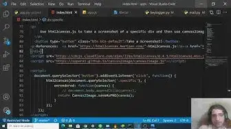 Video thumbnail for html2canvas.js + canvas2image.js Example to Take PNG Screenshot of Webpage in Browser Using JS