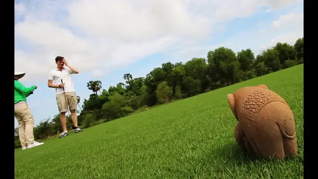 Video thumbnail for Playing Golf in Cambodia! (Angkor Golf Resort)
