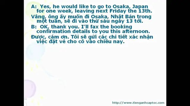 Video thumbnail for English For Office Staffs Unit 13 Dialogue 002