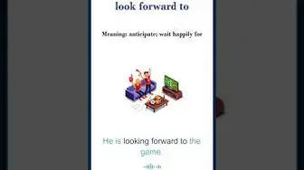 Video thumbnail for Look forward to meaning | look forward to sentences | Common English Idioms #shorts