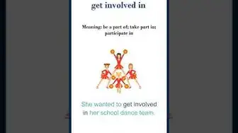Video thumbnail for Get involved in meaning | get involved in sentences | Common English Idioms #shorts
