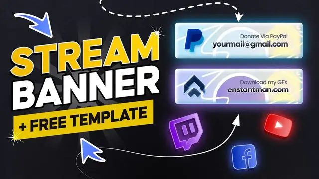 Video thumbnail for How to Design Live Streaming Banner Overlay (Photoshop Tutorial)