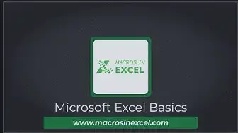 Video thumbnail for Microsoft Excel Basics