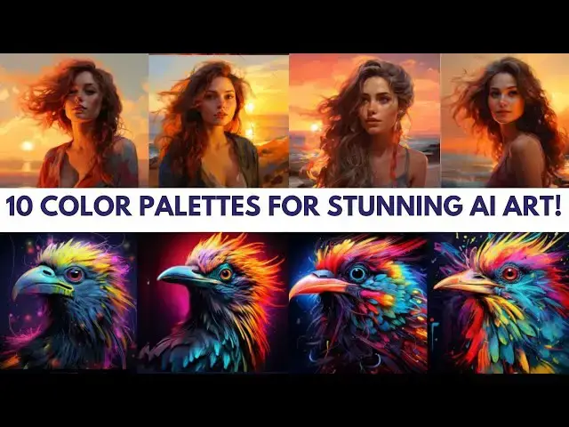 Video thumbnail for Midjourney 5.2: 10 Color Pallets for AI Art Magic!