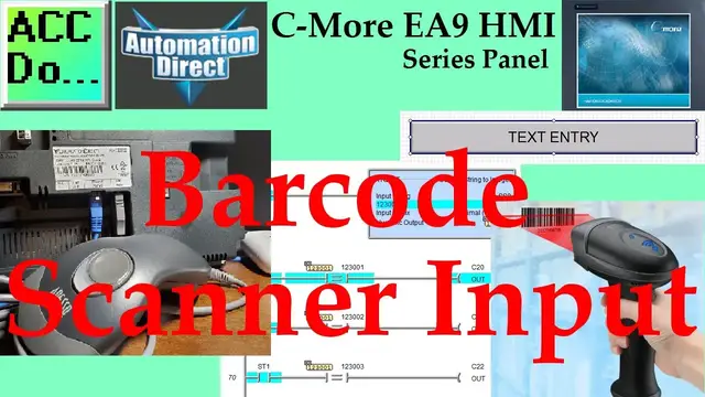 Video thumbnail for C-More EA9 HMI Series Panel Barcode Scanner Input