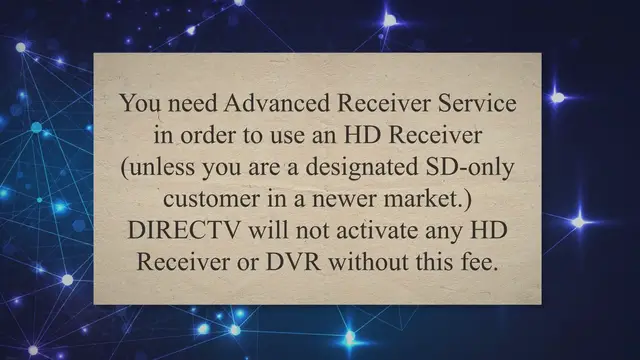 'Video thumbnail for Directv Advanced Receiver Service Fee Waived'