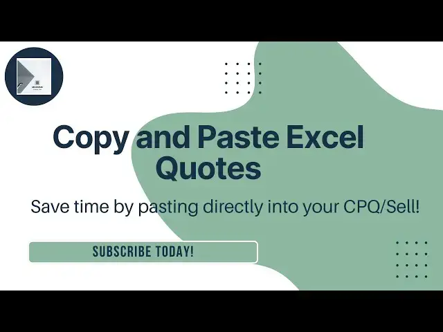 Video thumbnail for Excel Paste in ConnectWise CPQ: A Game Changer for Quoting
