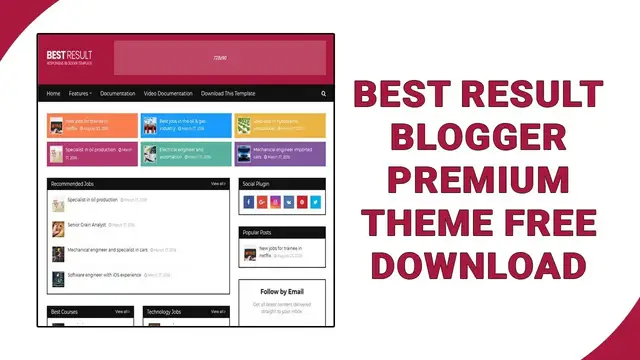 Video thumbnail for Best Result Blogger Theme Premium Free Download In 2022