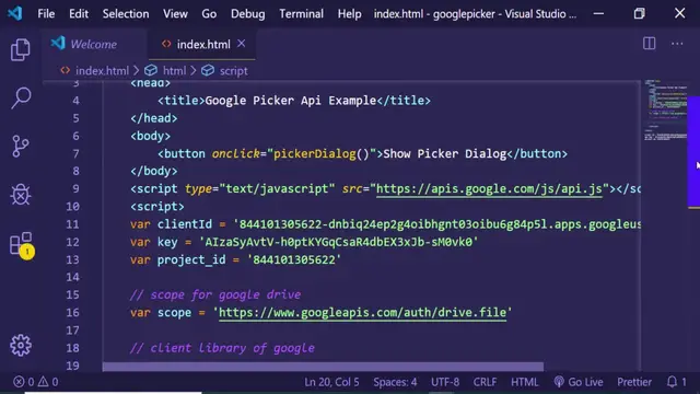 Video thumbnail for Google File Picker API to Select Google Drive Files Example in Javascript
