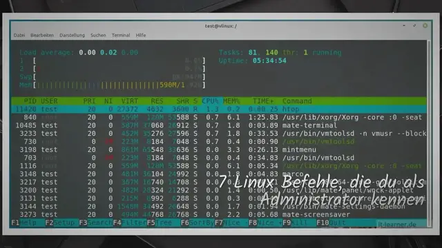 Video thumbnail for 7 Linux Befehle, mit welchem man schnell die wesentlichen Daten des System abfragen kann!