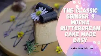Video thumbnail for The Classic Ebinger´s Mocha Buttercream Cake Made Easy