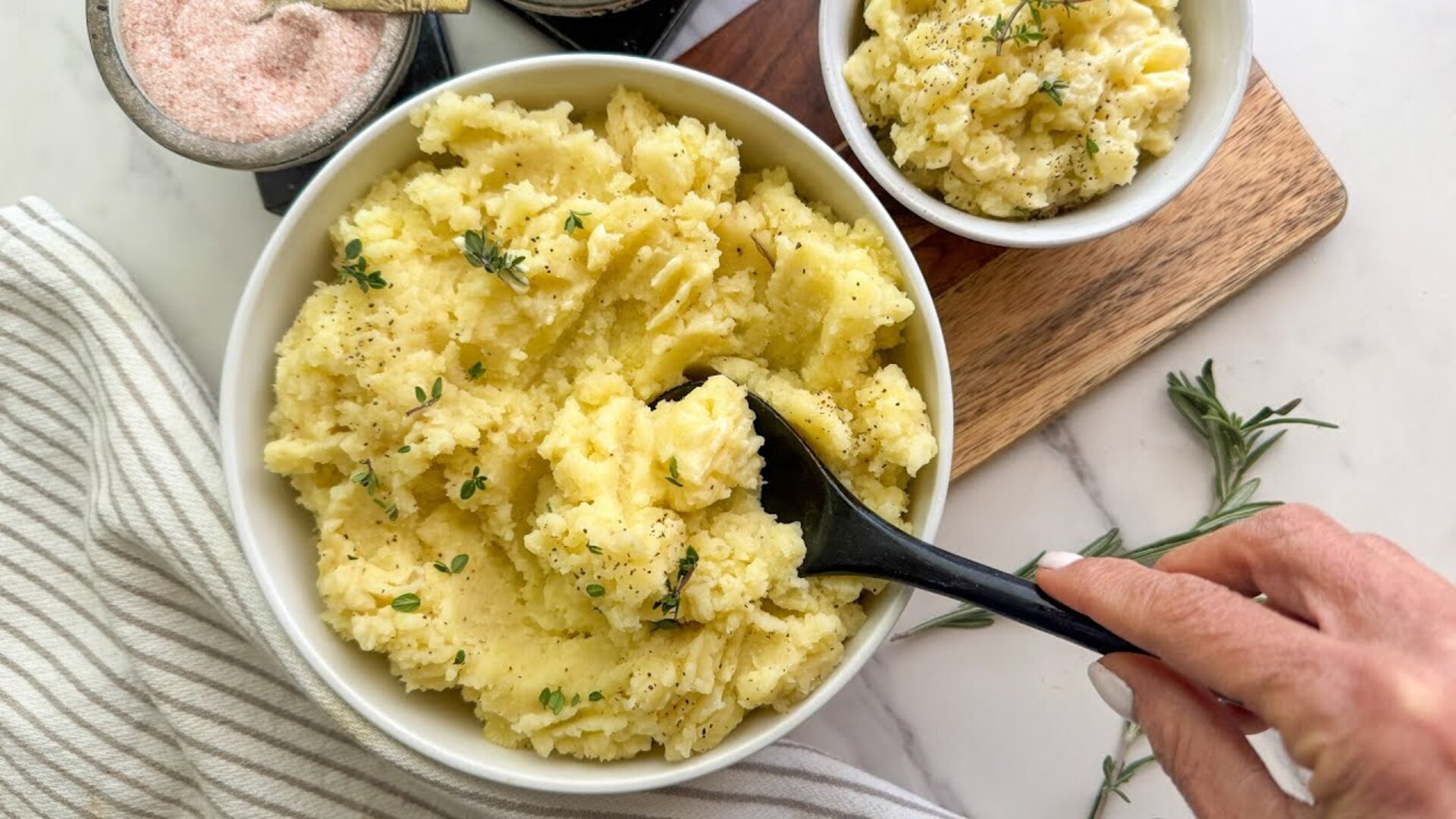 Video thumbnail for The Bear-Inspired Herbed Mashed Potatoes Recipe