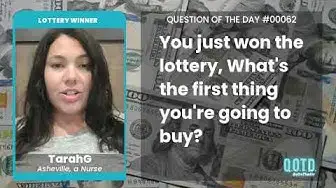 Video thumbnail for Tarah's first lottery buy? An accountant!
