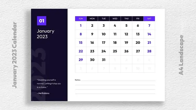 Video thumbnail for Jan 2023 Calendar Printable Template Free Download