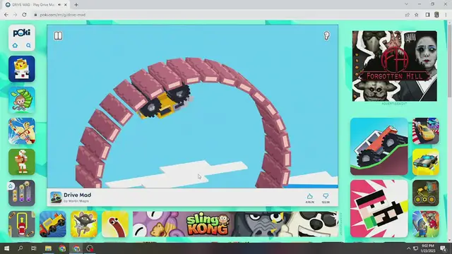 Video thumbnail for poki games drive mad