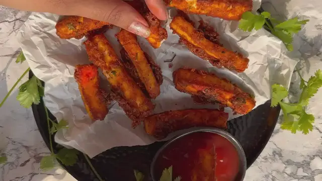 'Video thumbnail for Paneer finger fry'