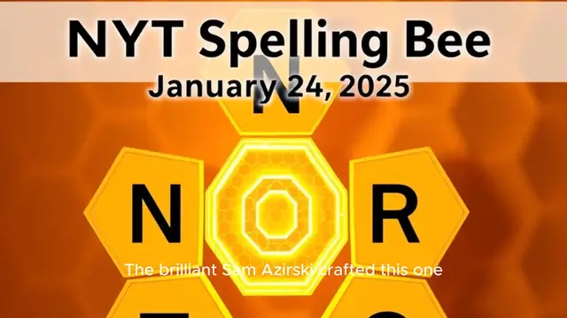 Video thumbnail for NewYork Times Spelling Bee Answers January 24 2025