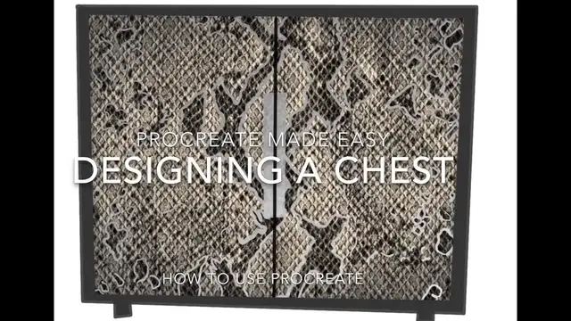 Video thumbnail for How to Design A Furniture Cabinet or Chest - Procreate Made Easy