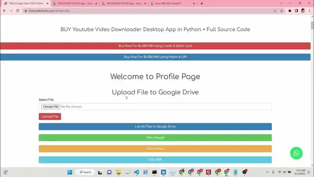 Video thumbnail for Javascript Google Drive API CRUD App Online Free Tool to Earn Money Using Adsense & Ezoic Ad