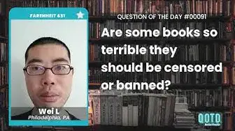 Video thumbnail for Wei doesn't think any books should be banned. Let people's voices be heard!
