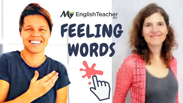 Video thumbnail for FEELING WORDS - How you might FEEL in different situations (MyEnglishTeacher.eu)