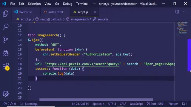Video thumbnail for Pexels API Photo Search App in Javascript