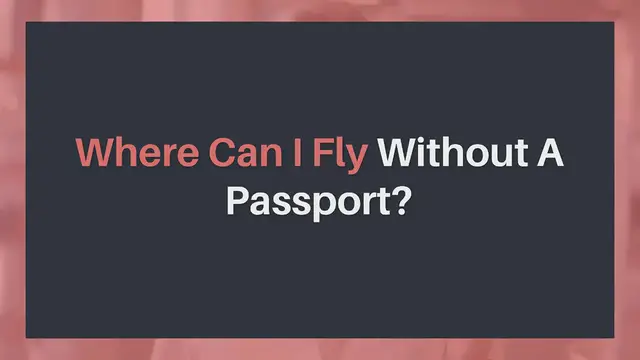 Video thumbnail for Where Can I Fly Without A Passport?