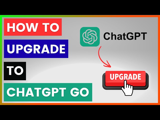 Video thumbnail for How To Upgrade To ChatGPT Go? [in 2026]