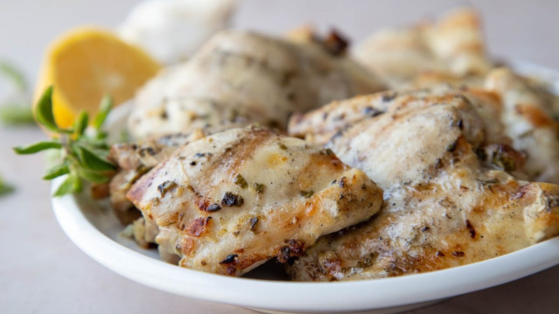 Video thumbnail for Grilled Greek Chicken Recipe