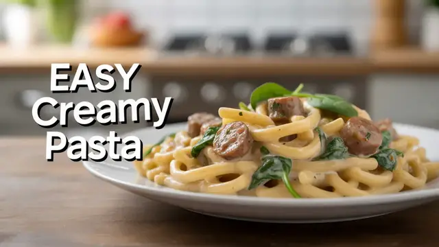 'Video thumbnail for Creamy Sausage Pasta Recipe '