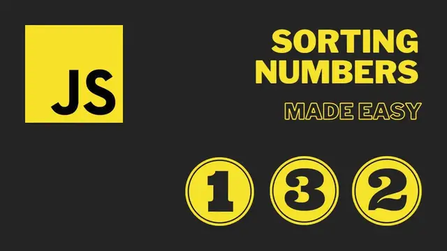 Video thumbnail for Sort Numbers in JavaScript