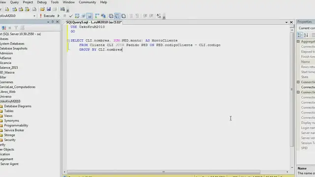 Video thumbnail for Curso SQL Server - 22. Cláusula HAVING