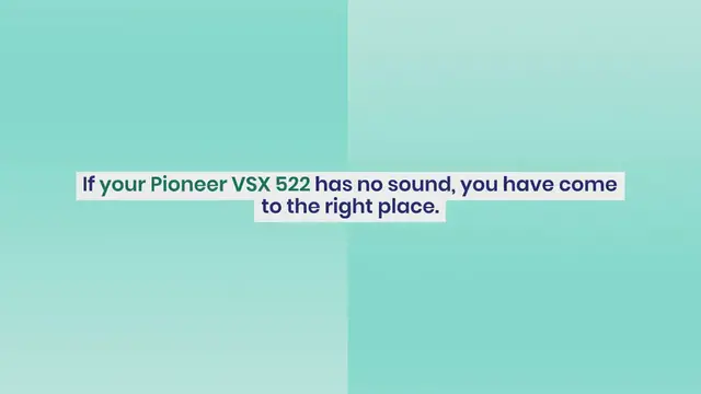 Video thumbnail for Pioneer Receiver VSX 522 No Sound, 8 Solutions