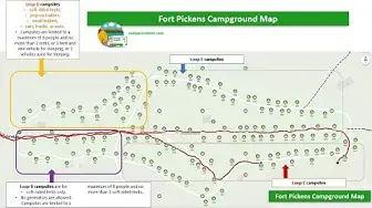 Video thumbnail for Fort Pickens Campground Map