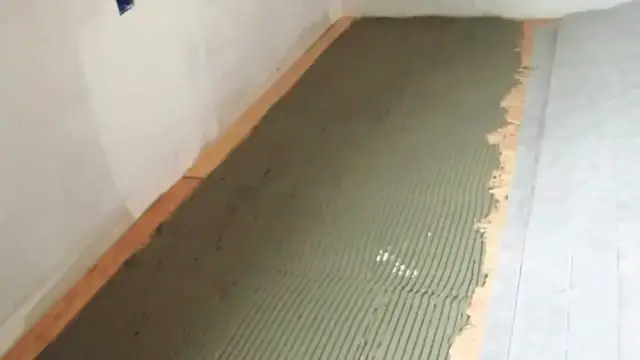 'Video thumbnail for Install Radiant Floor Heat Mat Video 2 of 3'